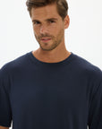 La Palma Crewneck T-Shirt - Midnight Navy