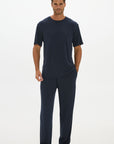 La Palma Crewneck T-Shirt - Midnight Navy