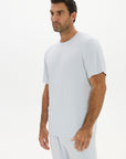 La Palma Crewneck T-Shirt - Pale Azure