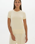 La Palma Crewneck T-Shirt - Butter