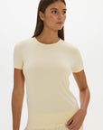 La Palma Crewneck T-Shirt - Butter