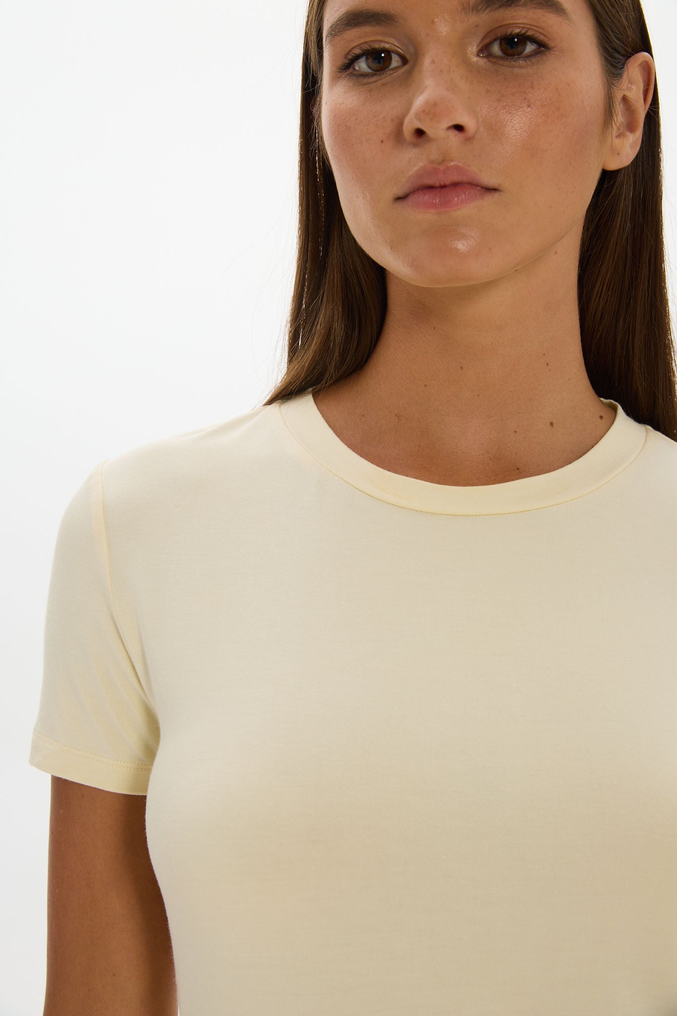 La Palma Crewneck T-Shirt - Butter