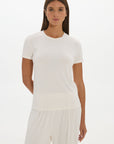 La Palma Crewneck T-Shirt - Cream