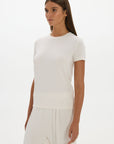 La Palma Crewneck T-Shirt - Cream
