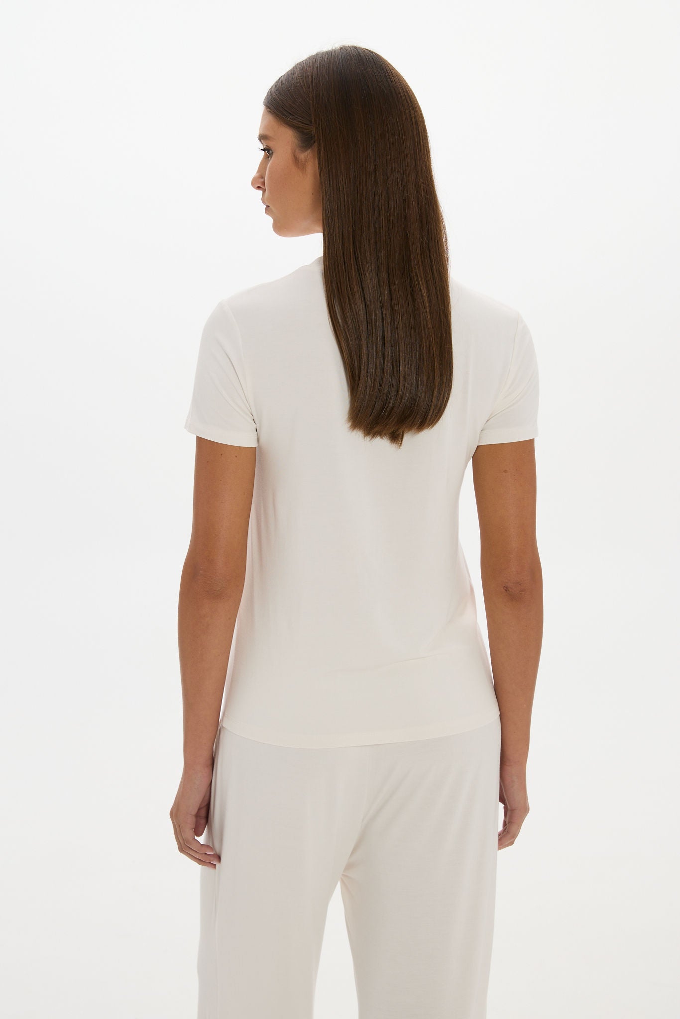 La Palma Crewneck T-Shirt - Cream