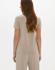 La Palma Crewneck T-Shirt - Taupe