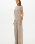 La Palma Crewneck T-Shirt - Taupe