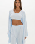 La Palma Light Lounge Robe - Pale Azure