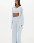 La Palma Light Lounge Robe - Pale Azure