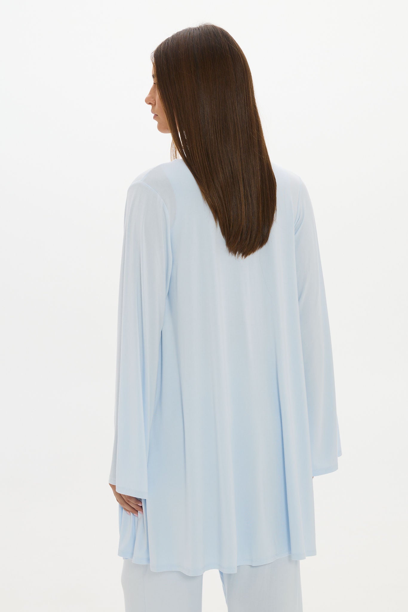 La Palma Light Lounge Robe - Pale Azure