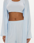 La Palma Light Lounge Robe - Pale Azure