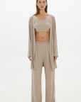 La Palma Light Lounge Robe - Taupe
