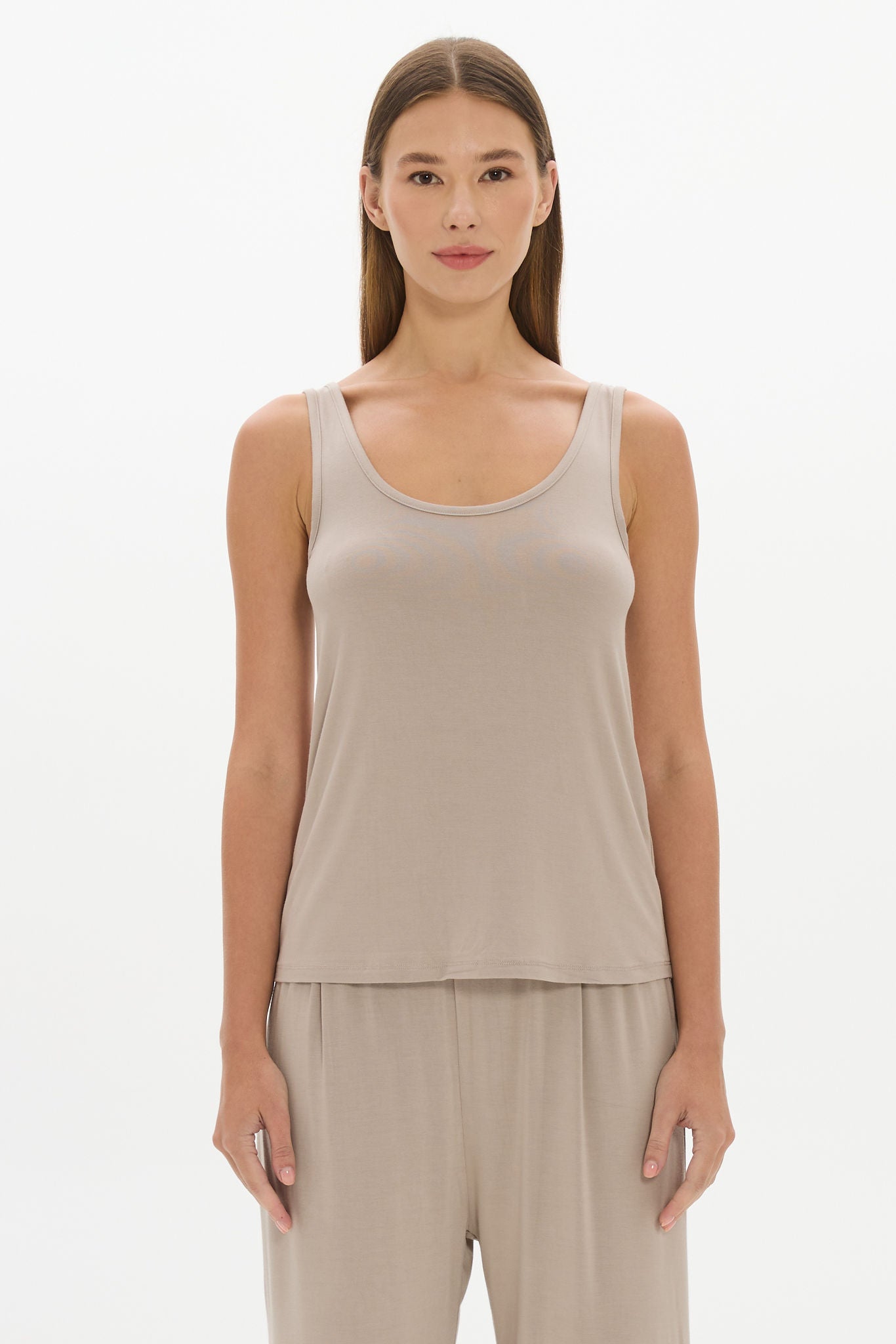 La Palma Lounge Tank Top - Taupe