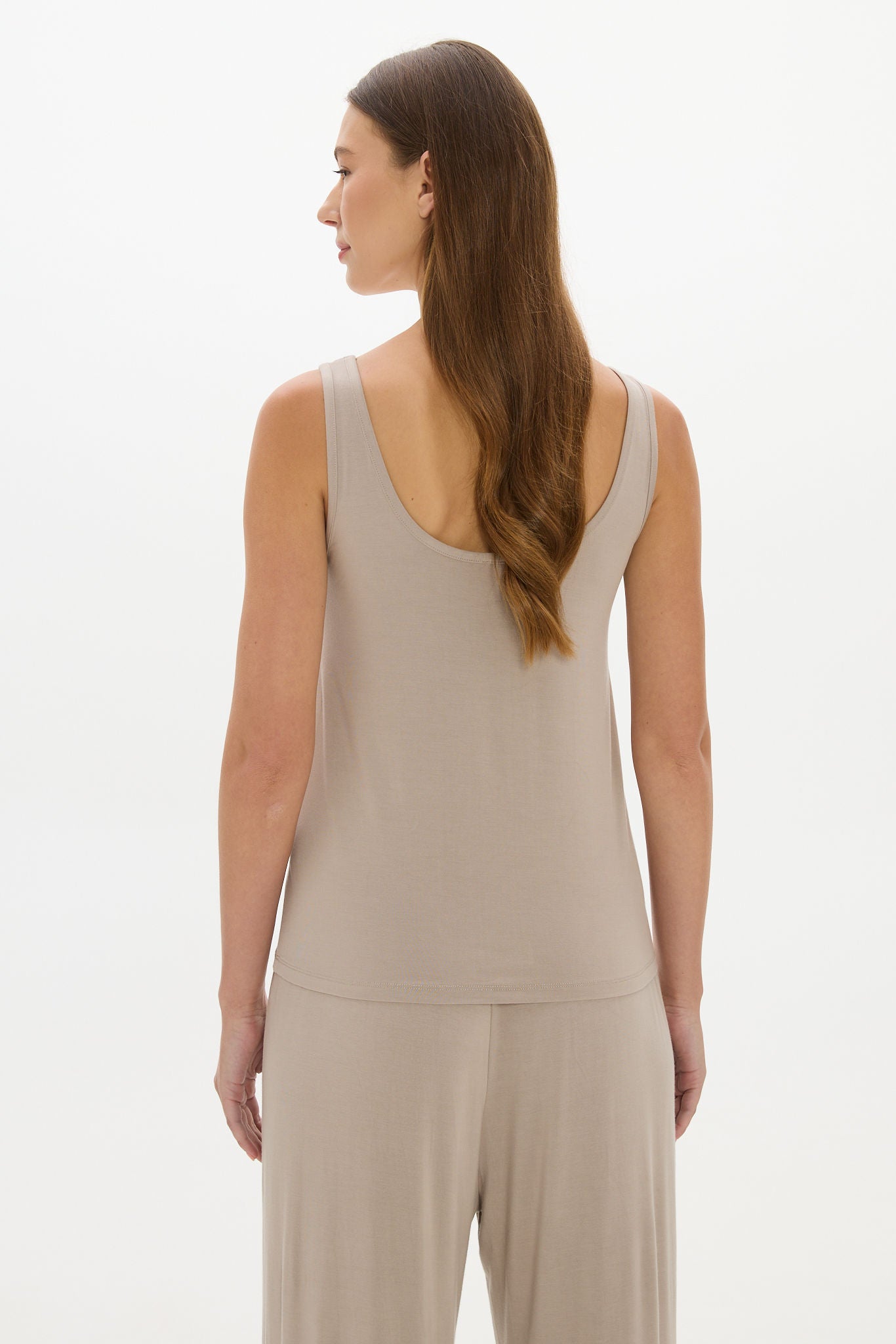La Palma Lounge Tank Top - Taupe