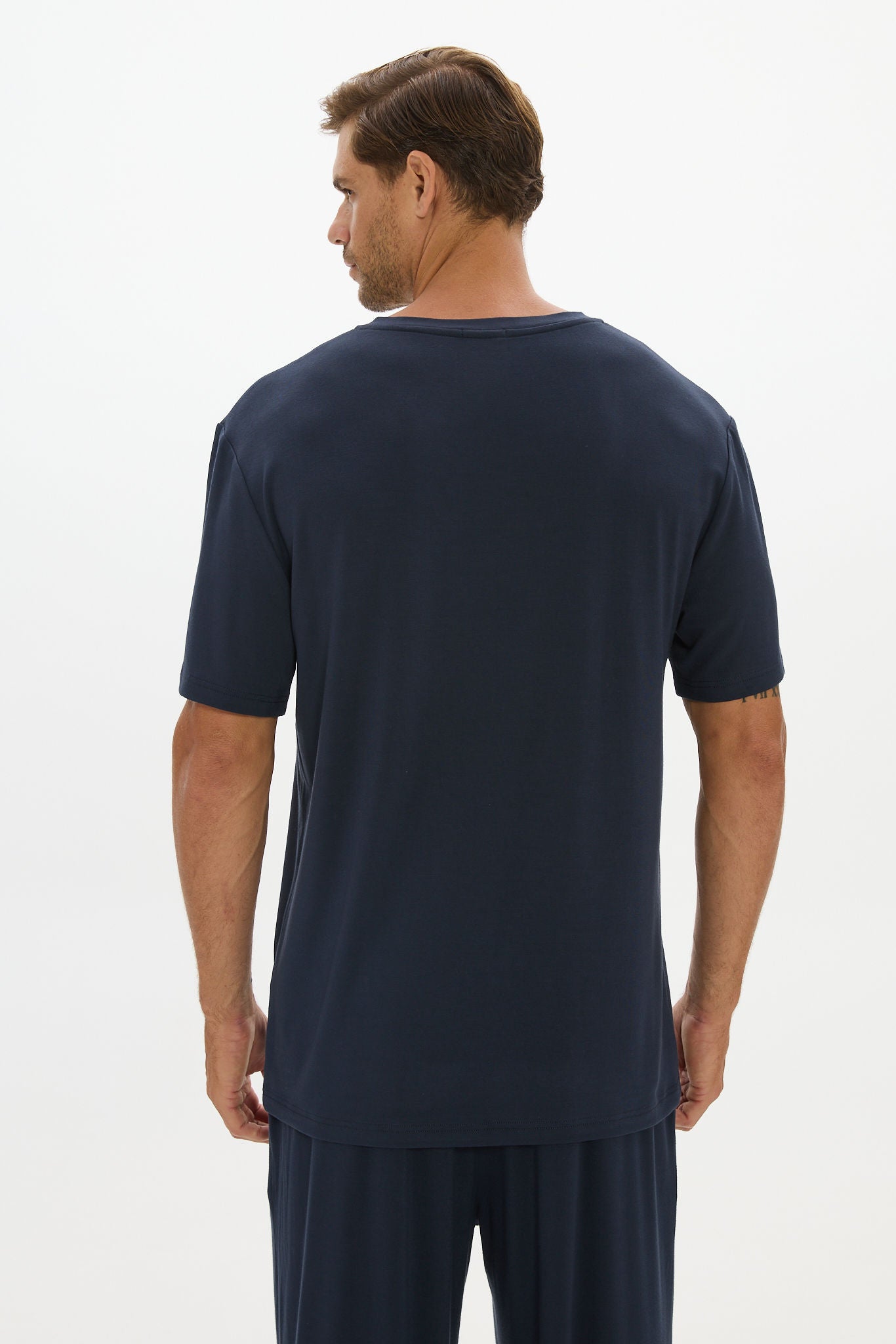 La Palma V-neck T Shirt - Midnight Navy