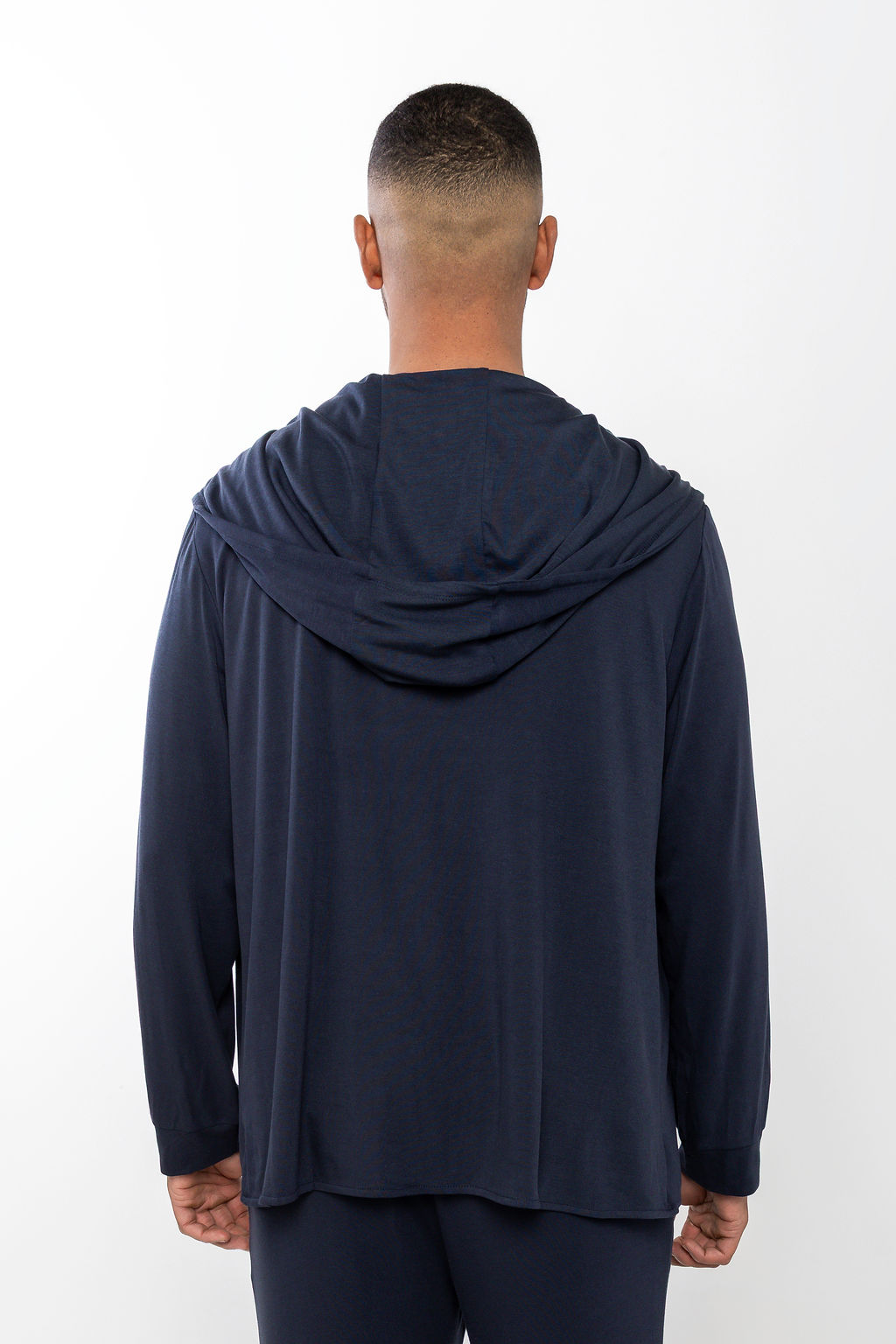Sweat à capuche ouvert Lounge - Bleu marine