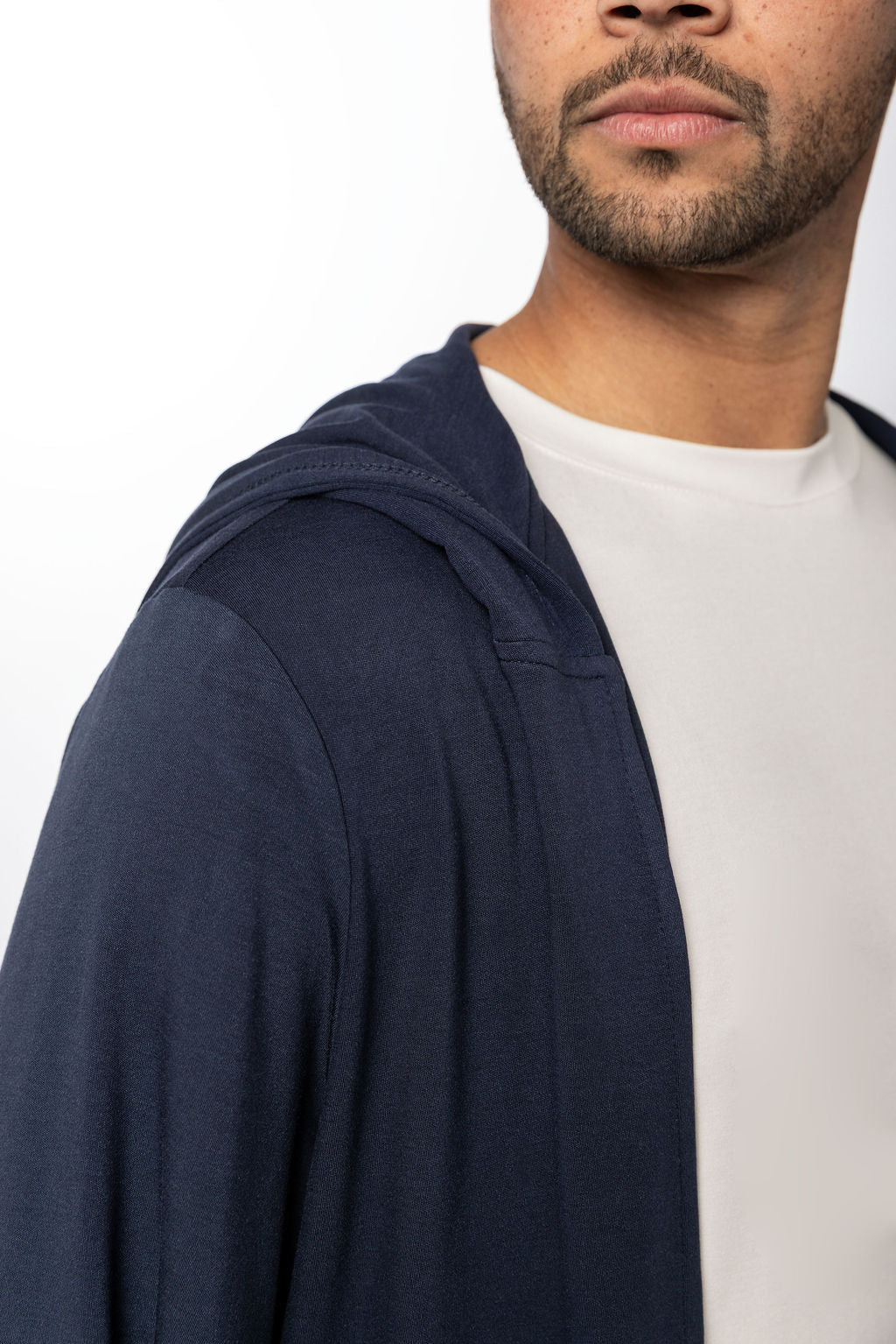 Sweat à capuche ouvert Lounge - Bleu marine