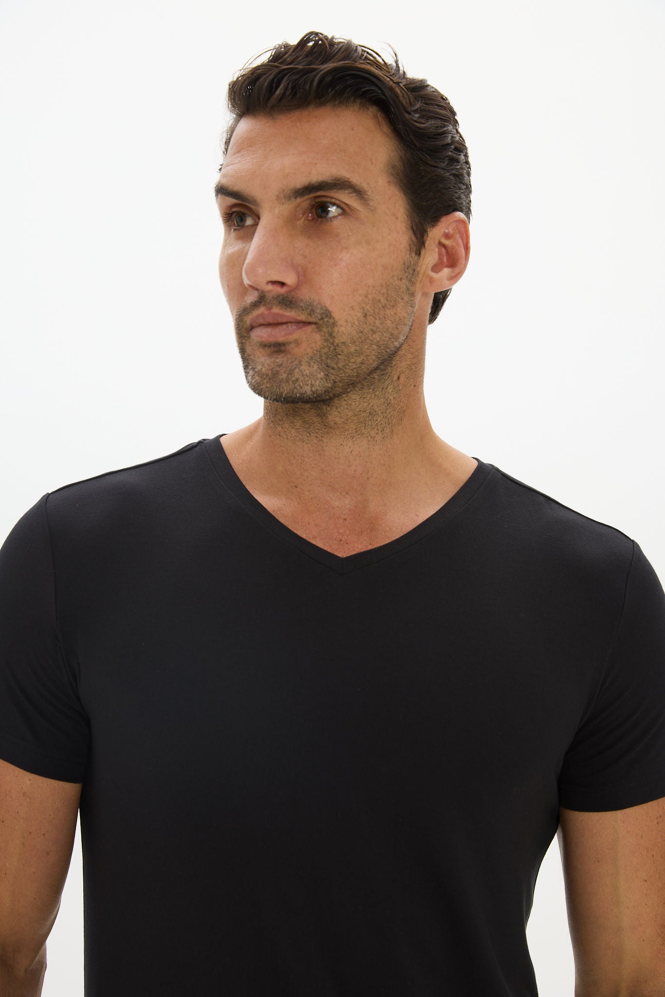 V-neck Undershirt - Black