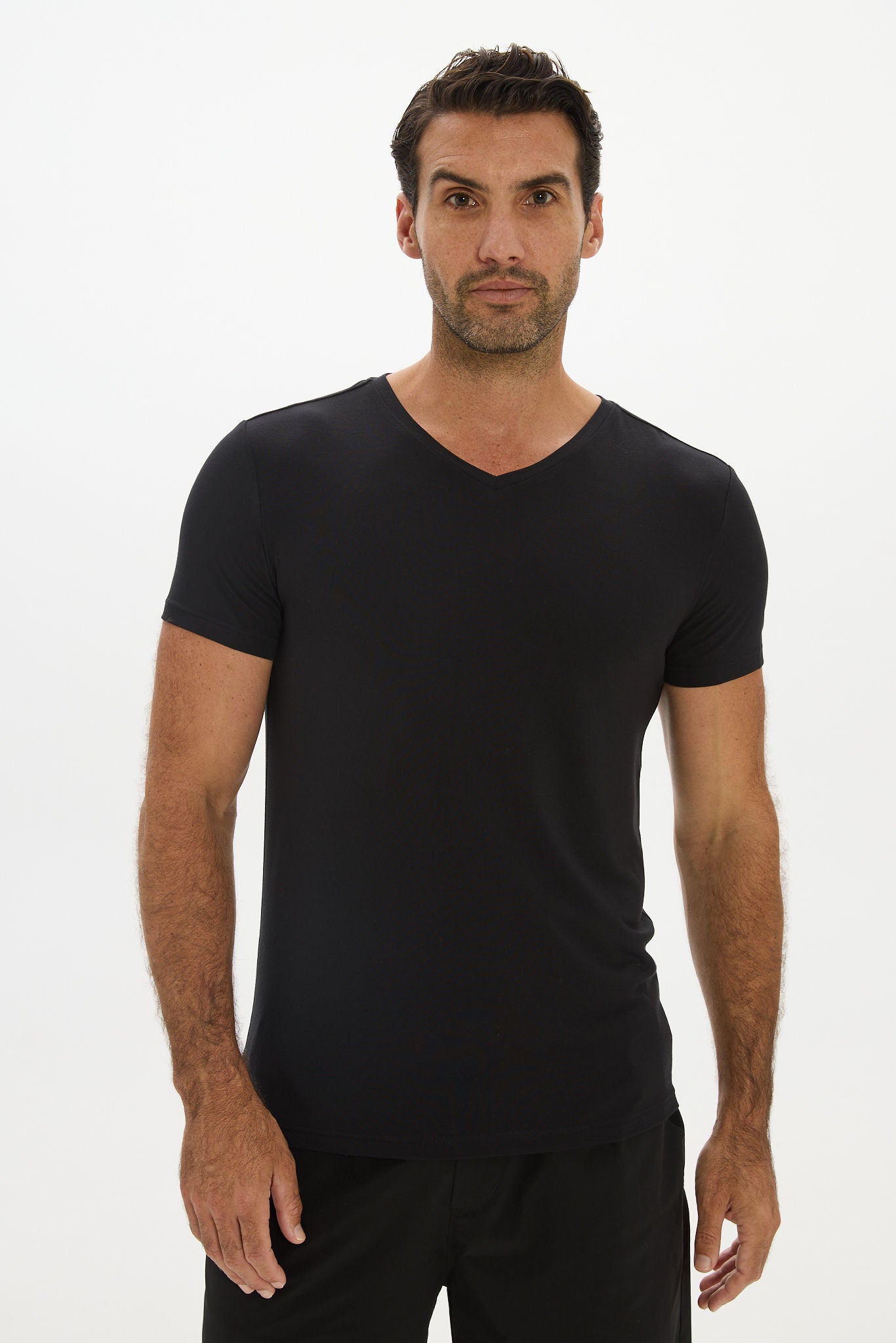 V-neck Undershirt - Black