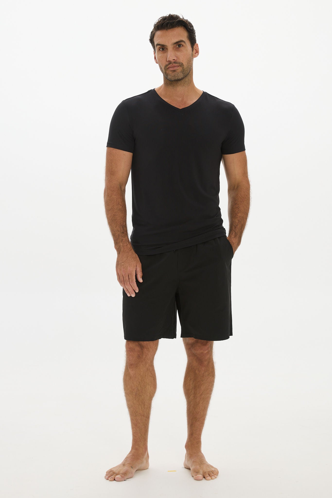 V-neck Undershirt - Black
