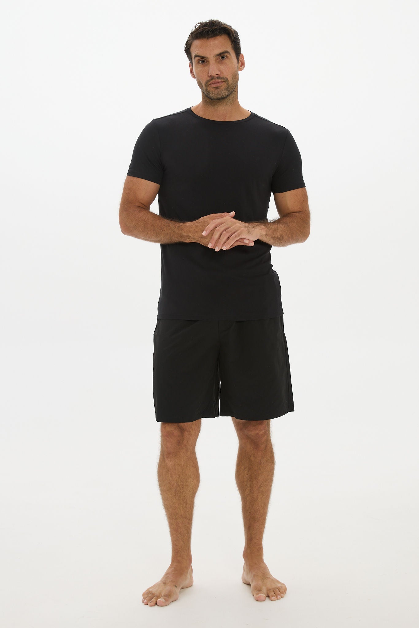 Crew Neck Undershirt - Black