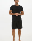 Crew Neck Undershirt - Black