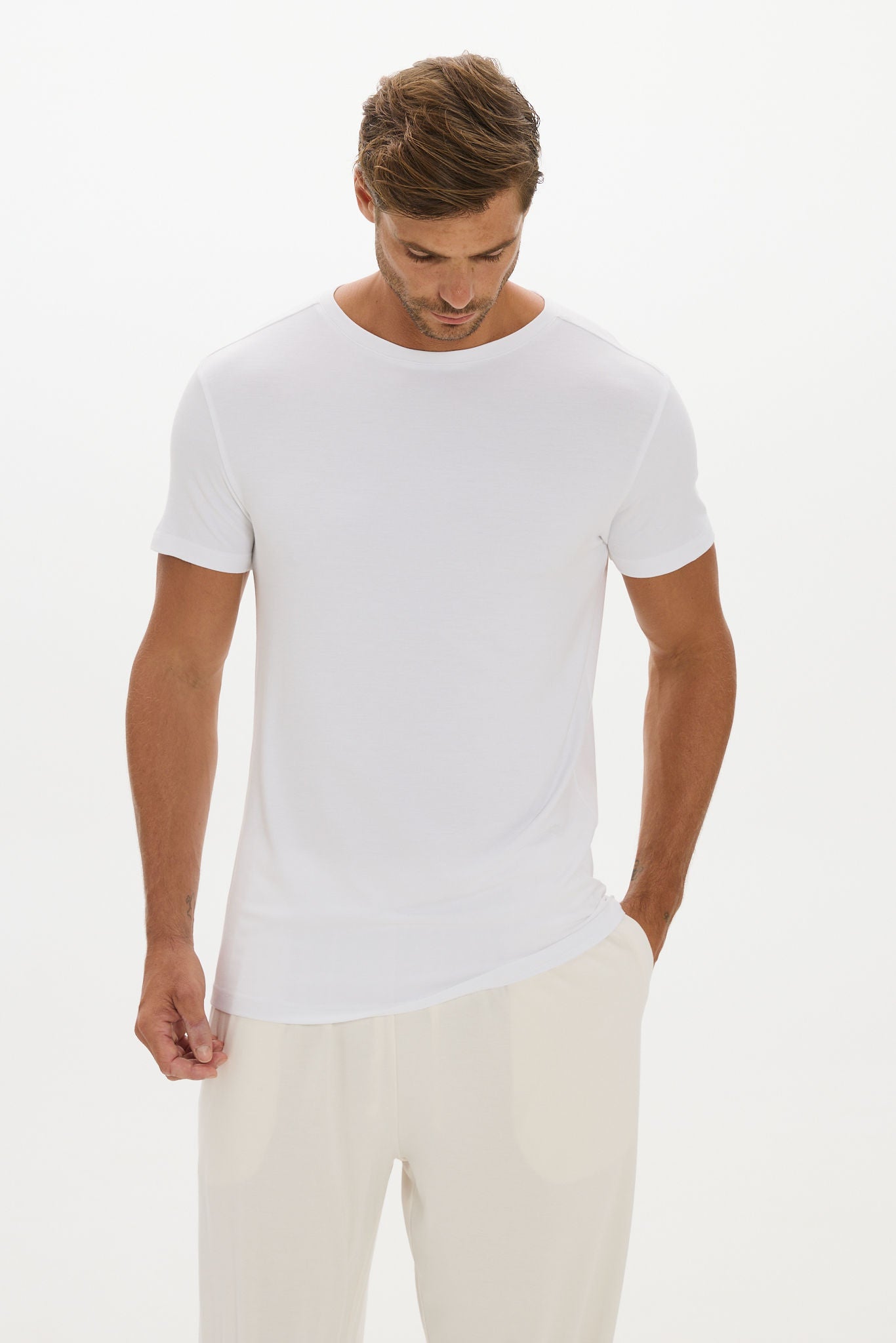 Crewneck Undershirt - White