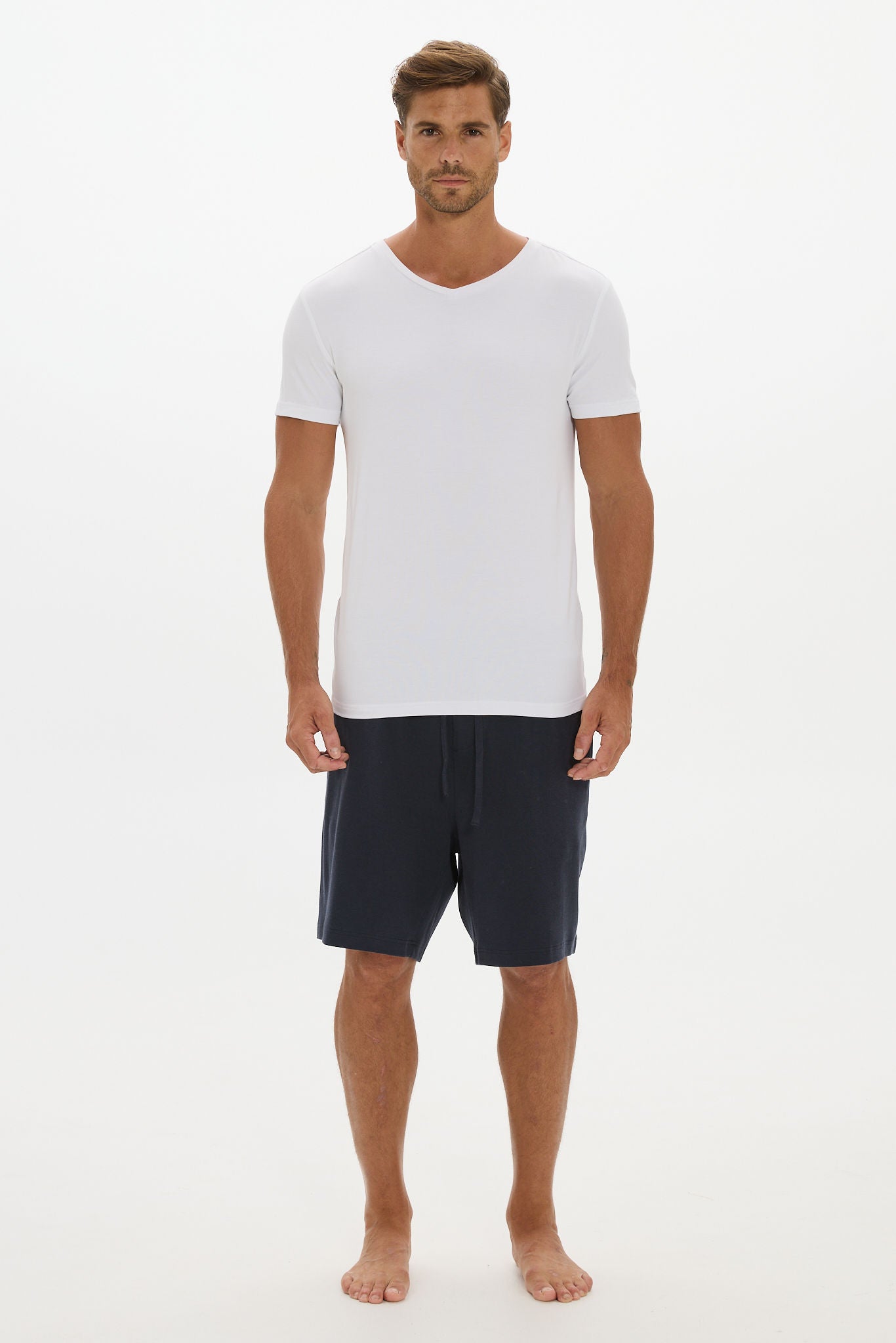 V-neck Undershirt - White