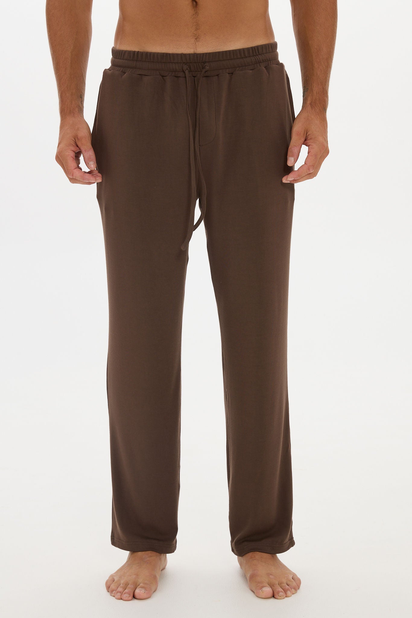 Tapered Leg Lounge Pant - Espresso