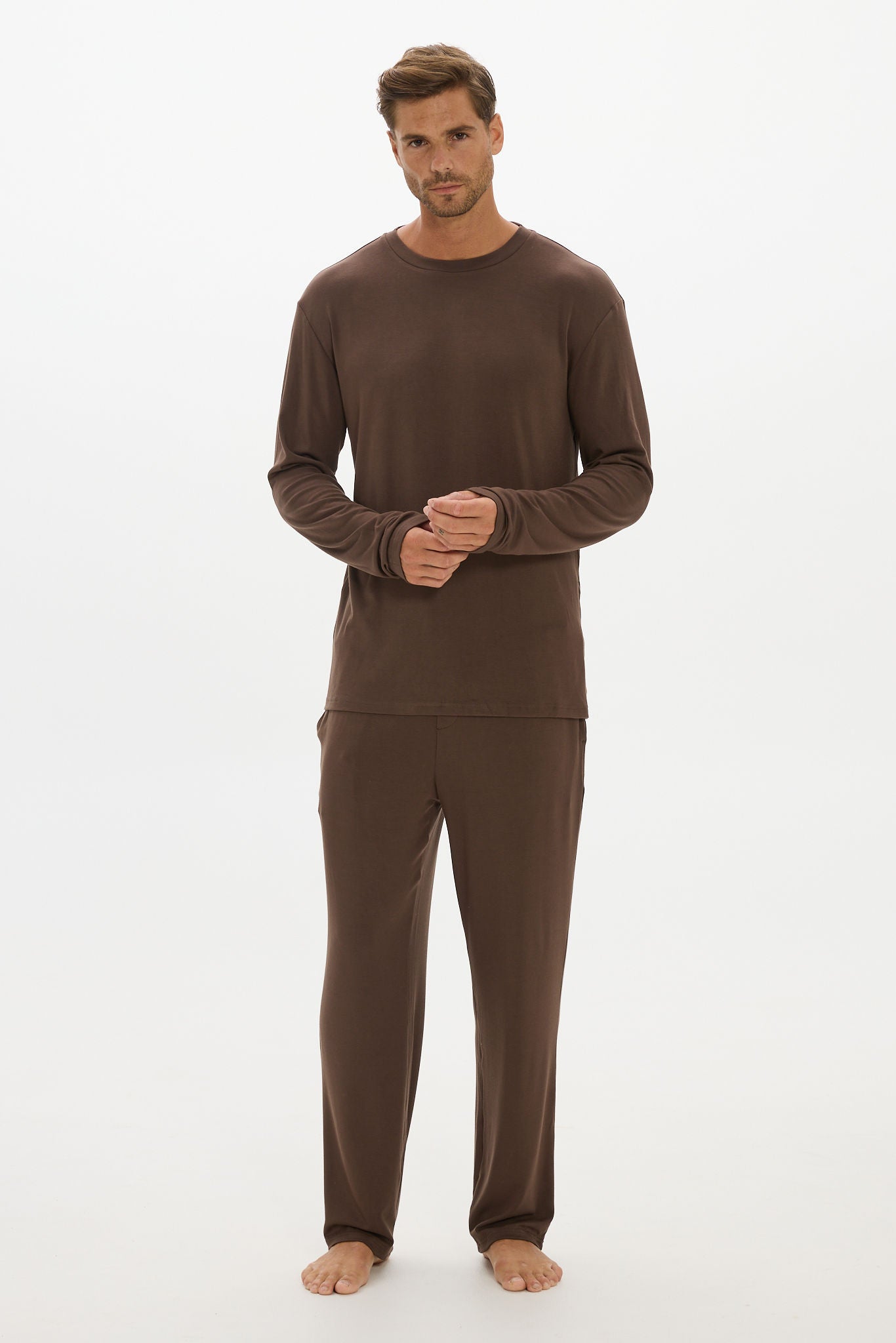 Tapered Leg Lounge Pant - Espresso