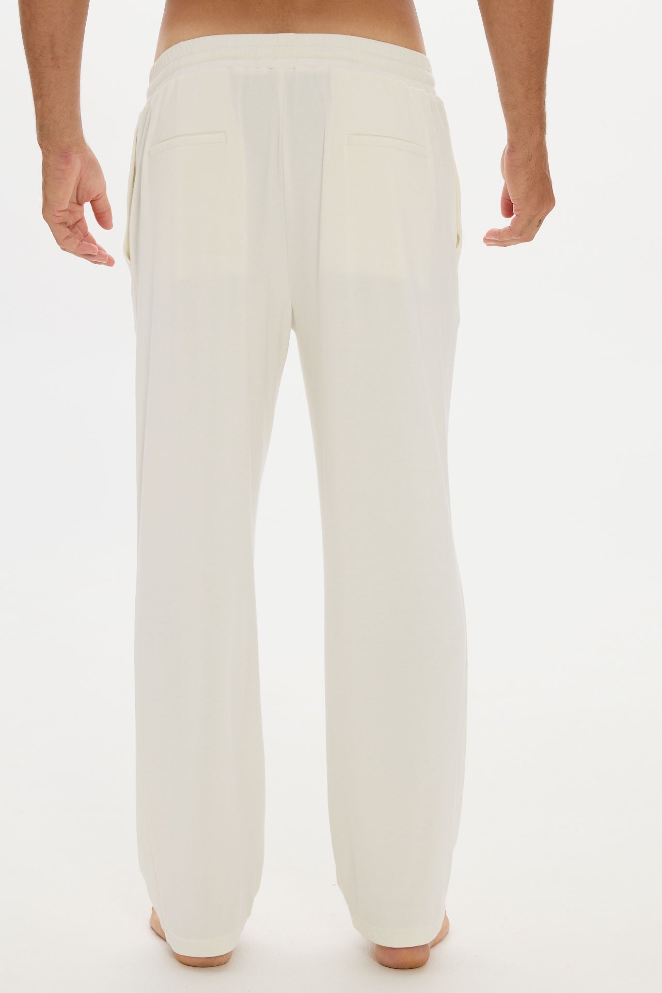 Tapered Leg Lounge Pant - Cream