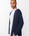 Sweat à capuche ouvert Lounge - Bleu marine