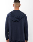 Sweat à capuche ouvert Lounge - Bleu marine