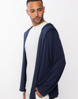 Sweat à capuche ouvert Lounge - Bleu marine