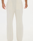 Tapered Leg Lounge Pant - Cream